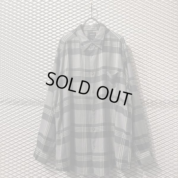 画像1: Claiborne - Check Over Rayon Shirt (XXL) (1)