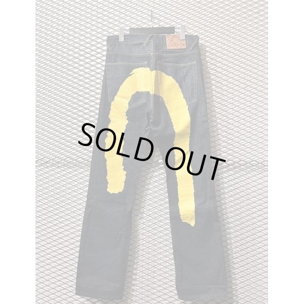 画像1: EVISU - "BIG KAMOME" Denim Pants (Yellow) (1)