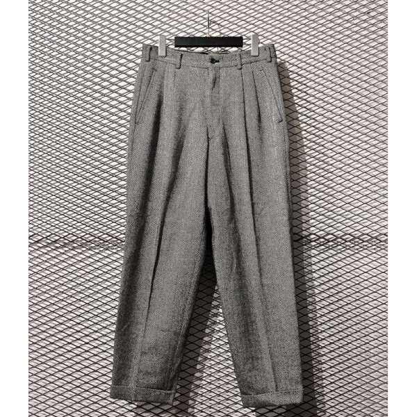 画像1: COMME does GARCONS HOMME PLUS - 90's 2-Tuck Wide Slacks (1)