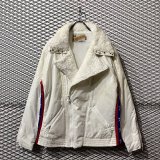 画像: CORE FIGHTER - Stars ＆ Stripes Switching Boa Nylon Riders Jacket