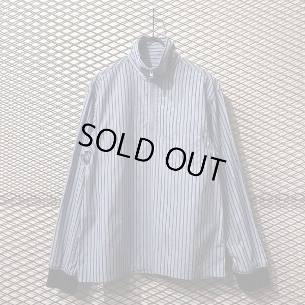 画像1: MARNI - Half-Zip Striped Shirt (1)