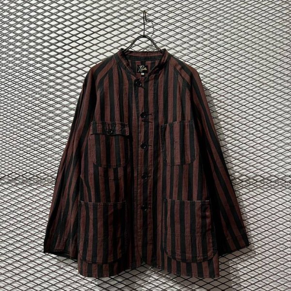 画像1: NEEDLES - Striped Work Jacket (1)