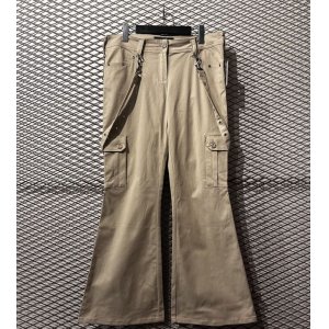 画像: ILLIG - Suspender Design Flare Cargo Pants (L)