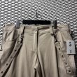 画像4: ILLIG - Suspender Design Flare Cargo Pants (XL) (4)