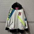 画像1: Used - "NY" Switching Zip-up Hoodie Jacket (1)