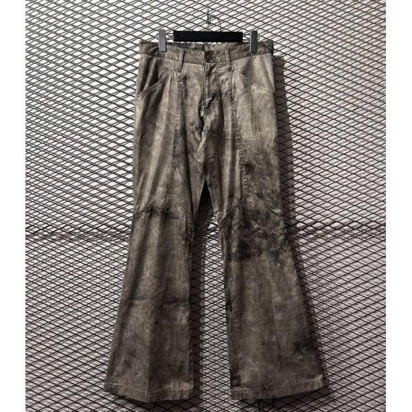 画像1: TORNADO MART - Lace-up Design Flared Pants (1)