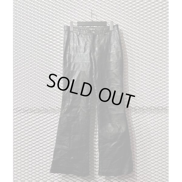 画像1: Used - Sheep Leather "HAGI" Flare Pants (1)