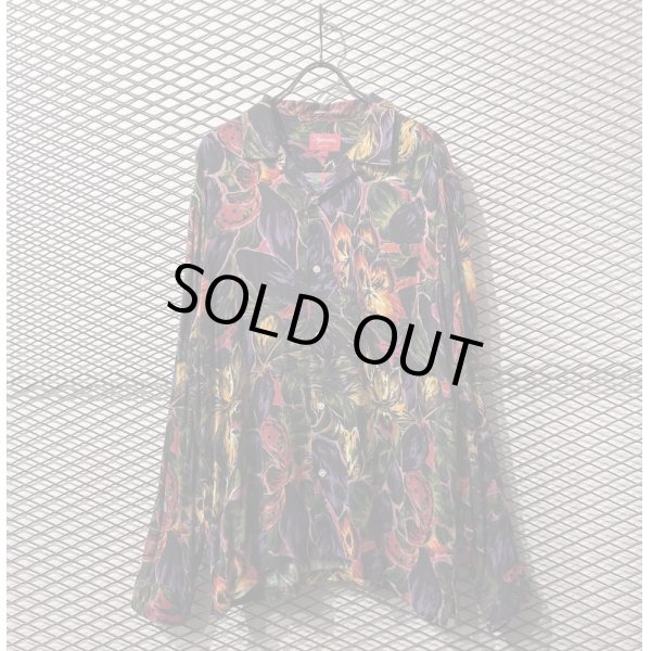 画像1: Supreme - Painted Floral Rayon Shirt (1)