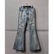 画像1: LAN - Embroidery & Decoration Flare Denim Pants (1)