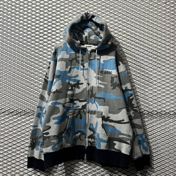 画像1: XLARGE - Camouflage Zip-up Hoodie (1)