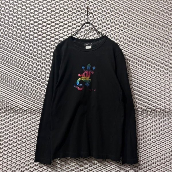 画像1: agnes b. - 90's Lizard L/S Tee (1)