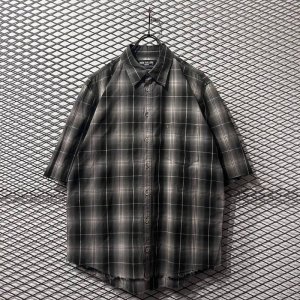 画像: RUDE GALLERY - Cut-off Ombre Check Shirt