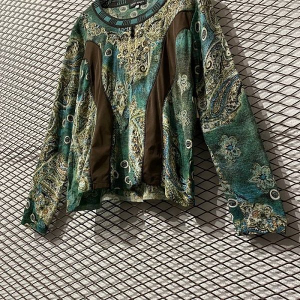 画像3: Used - Sequin Decoration Paisley Pattern Tops (3)