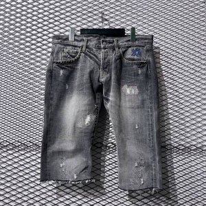 画像: HYSTERIC GLAMOUR - 90's Studded & Repaired Denim Shorts