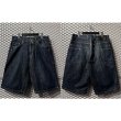 画像1: MASTER PIECE - "slab" Wide Denim Shorts (Indigo) (1)