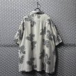 画像6: Claiborne - Art Flower Print Silk Shirt (6)