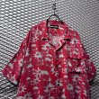 画像2: DOUBLE RAINBOUU - "Skull & Sunflower" Aloha shirt (2)