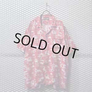 画像: DOUBLE RAINBOUU - "Skull & Sunflower" Aloha shirt