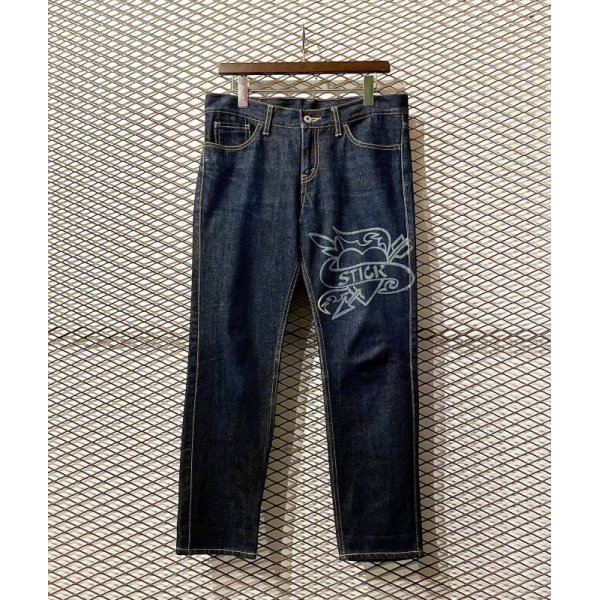 画像1: JUNYA WATANABE - Bleach Art Denim Pants (1)