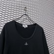 画像2: Vivienne Westwood MAN - Orb Embroidery L/S Tee (Black) (2)