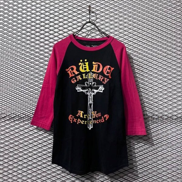 画像1: RUDE GALLERY - Cross Raglan Tee (1)