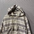 画像4: goa - Frayed Check Hoodie Shirt (4)