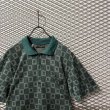 画像4: CELINE - Patterned Polo Shirt (Green) (4)