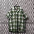 画像1: TOWNCRAFT - 70’s Ombre Check Open Collar Shirt (1)