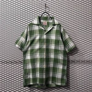 画像: TOWNCRAFT - 70’s Ombre Check Open Collar Shirt