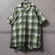 画像3: TOWNCRAFT - 70’s Ombre Check Open Collar Shirt (3)