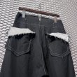 画像6: Sulvam - 1-Tuck Frayed Layered Slacks (6)