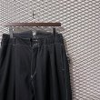 画像4: Sulvam - 1-Tuck Frayed Layered Slacks (4)