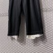 画像3: Sulvam - 1-Tuck Frayed Layered Slacks (3)