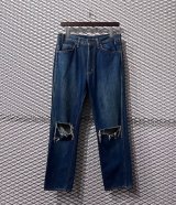 画像: UNUSED - Damaged Denim Pants