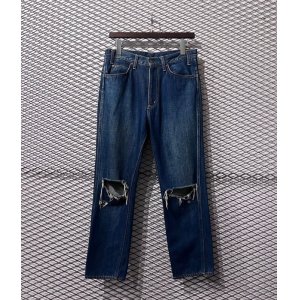 画像: UNUSED - Damaged Denim Pants