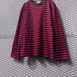 画像3: agnes b. - Border L/S Tee ( Black × Red ) (3)