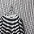 画像4: agnes b. - Border L/S Tee ( Black × White ) (4)