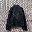 画像2: lucien pellat-finet - "Marijuana" Swarovski 2nd Denim Jacket (2)