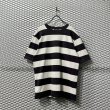 画像1: agnes b. - Border Tee ( Black × White ) (1)