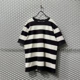 画像: agnes b. - Border Tee ( Black × White )