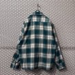 画像6: Sears - 70's Ombre Check Open Collar Shirt (6)