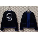 画像: lucien pellat-finet - Skull Embroidered Corduroy Jacket