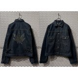 画像: lucien pellat-finet - "Marijuana" Swarovski 2nd Denim Jacket