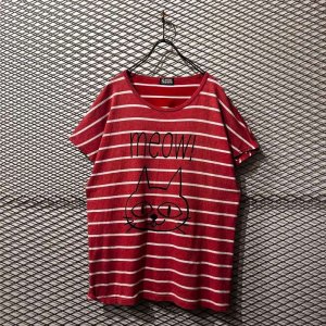 画像: HYSTERIC GLAMOUR - "meow!" Border Tee