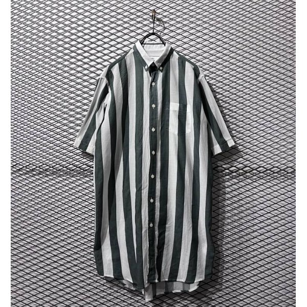 画像1: ami - Striped S/S Shirt (1)