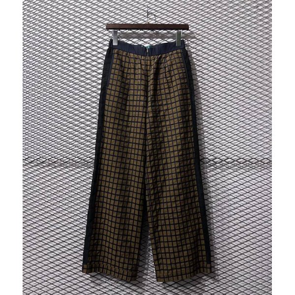 画像1: OHTA - Checkered Hakama Pants (1)