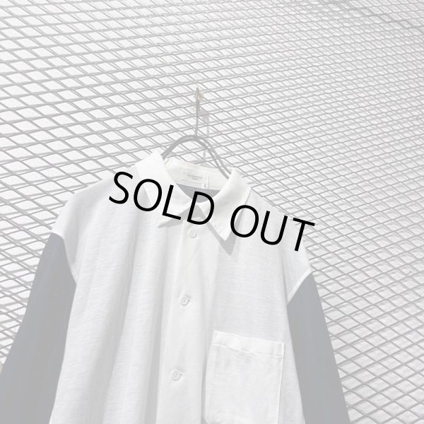 画像2: Yohji Yamamoto - Mesh Switching Shirt (2)