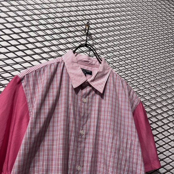 画像2: COMME des GARCONS HOMME - 00's Mixed Material Shirt (2)