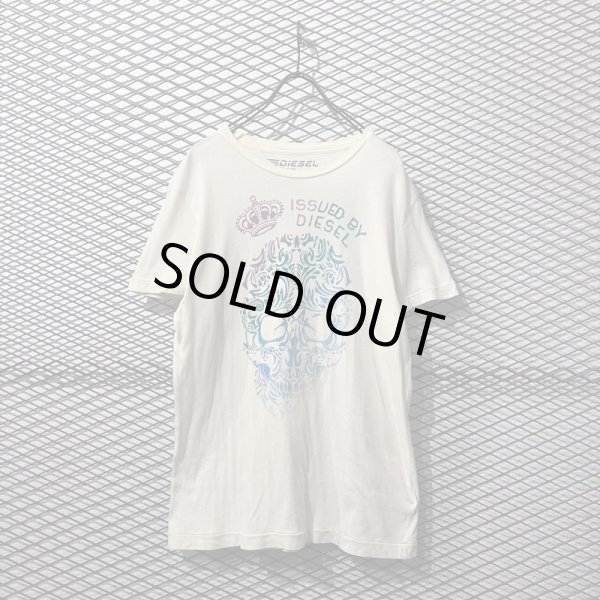 画像1: DIESEL - Tribal Skull Tee (1)