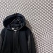 画像4: DIESEL - Leather Switching Long Hoodie (4)